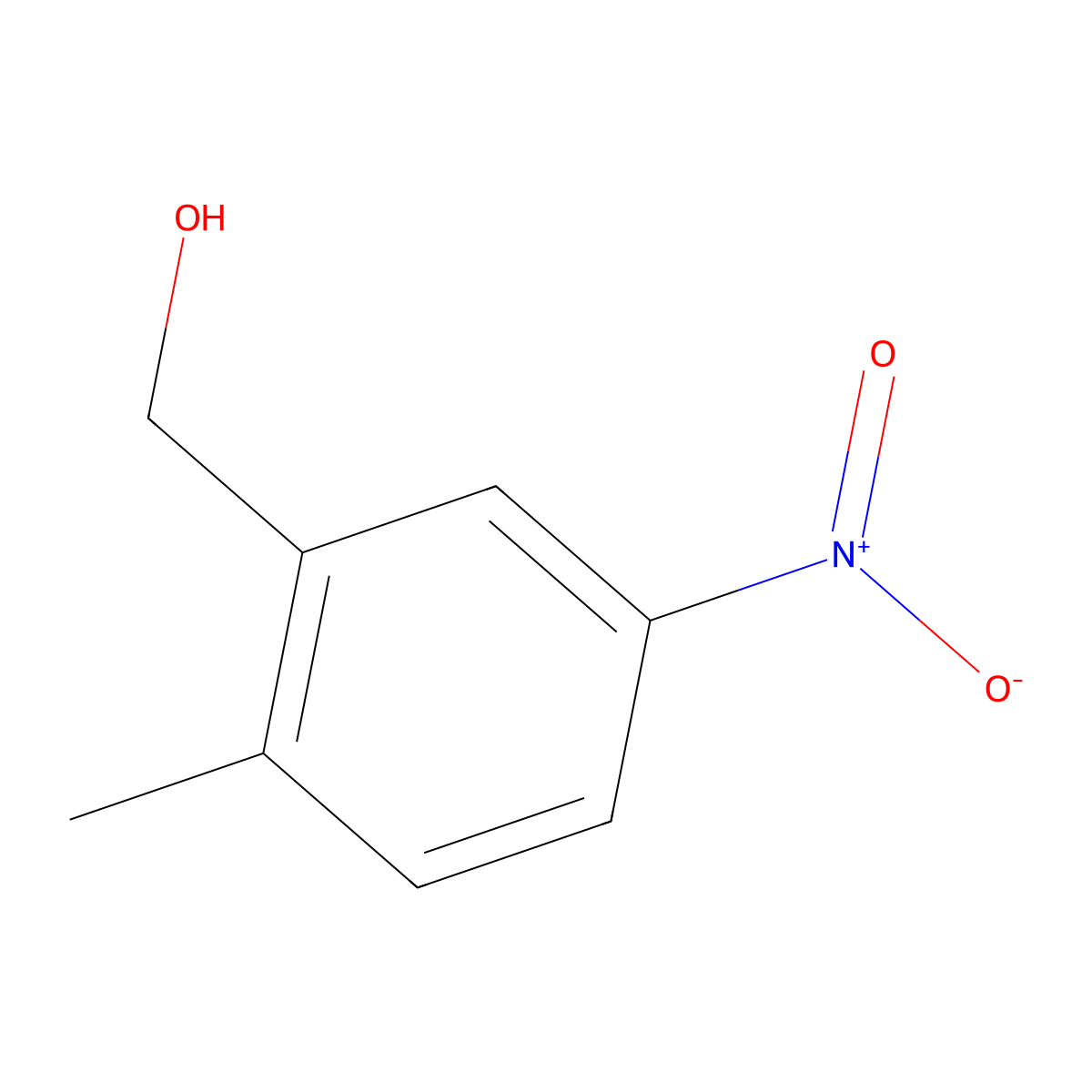 (2-Methyl-5-nitrophenyl)methanol molecular structure, CAS 22474-47-1