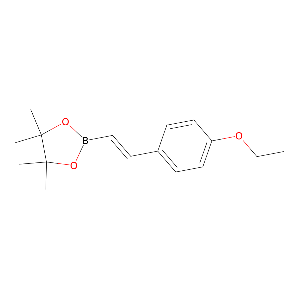 2-[2-(4-Ethoxyphenyl)ethenyl]-4,4,5,5-tetramethyl-1,3,2-dioxaborolane molecular structure, CAS 2247477-61-6