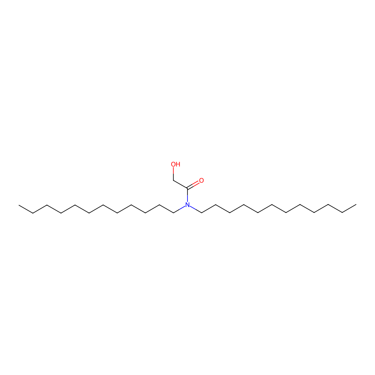 N,N-didodecyl-2-hydroxyacetamide molecular structure, CAS 2247490-30-6