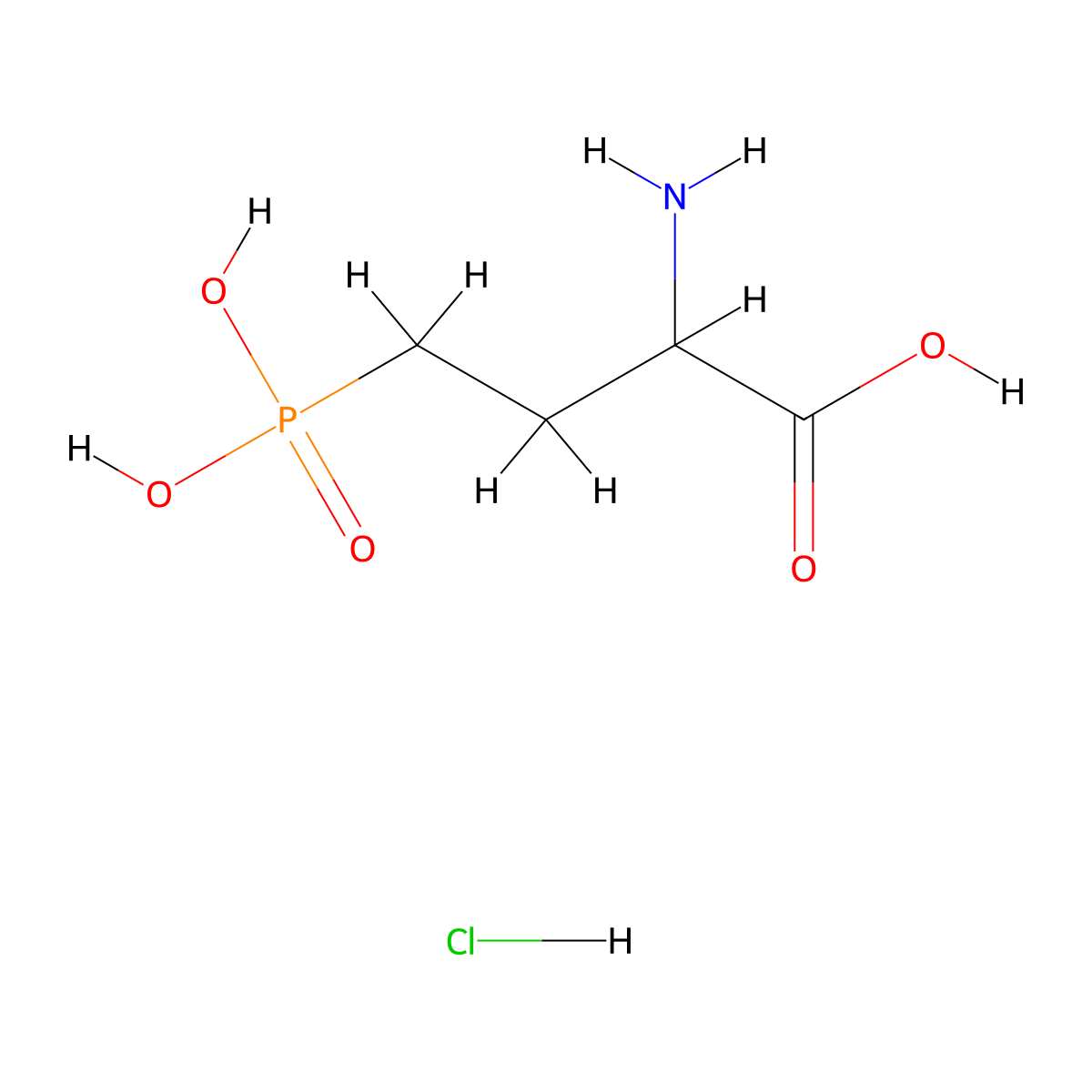 2-Amino-4-phosphonobutanoic acid hydrochloride molecular structure, CAS 2247532-65-4