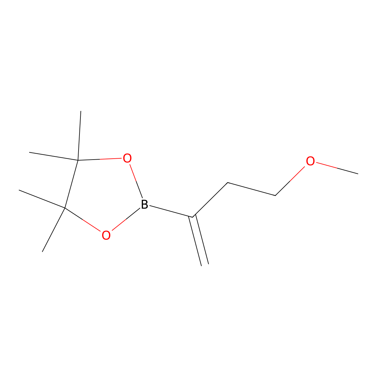2-(4-Methoxybut-1-en-2-yl)-4,4,5,5-tetramethyl-1,3,2-dioxaborolane molecular structure, CAS 2247537-81-9