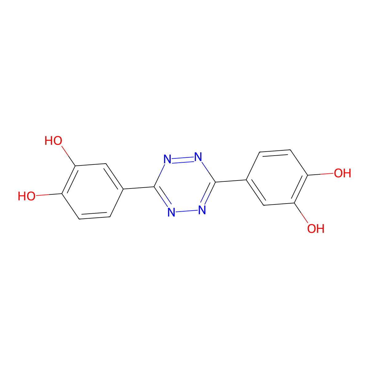 4,4'-(1,2,4,5-Tetrazine-3,6-diyl)bis(benzene-1,2-diol) molecular structure, CAS 2247539-56-4