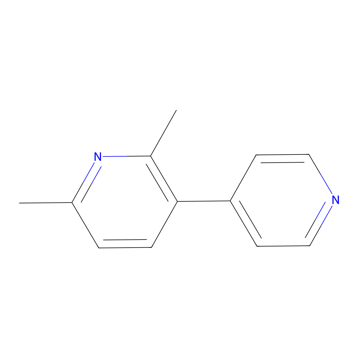 2,6-Dimethyl-3,4'-bipyridine molecular structure, CAS 2247630-18-6