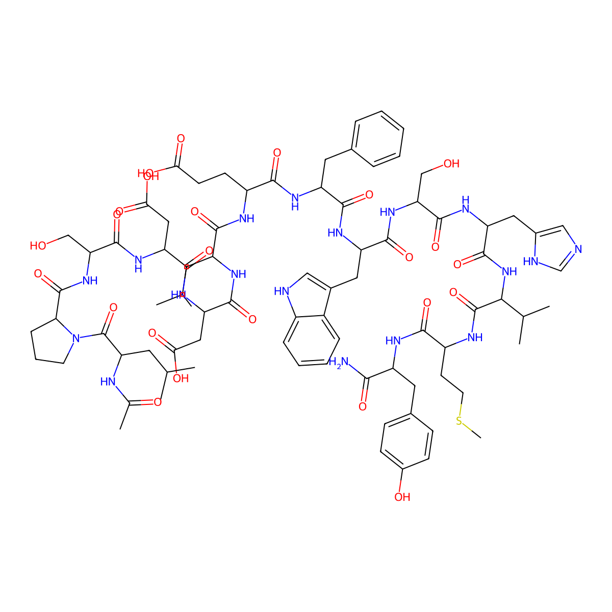 Ac-Leu-Pro-Ser-Asp-Asp-Leu-Glu-Phe-Trp-Ser-His-Val-Met-Tyr-NH2 molecular structure, CAS 2247635-24-9