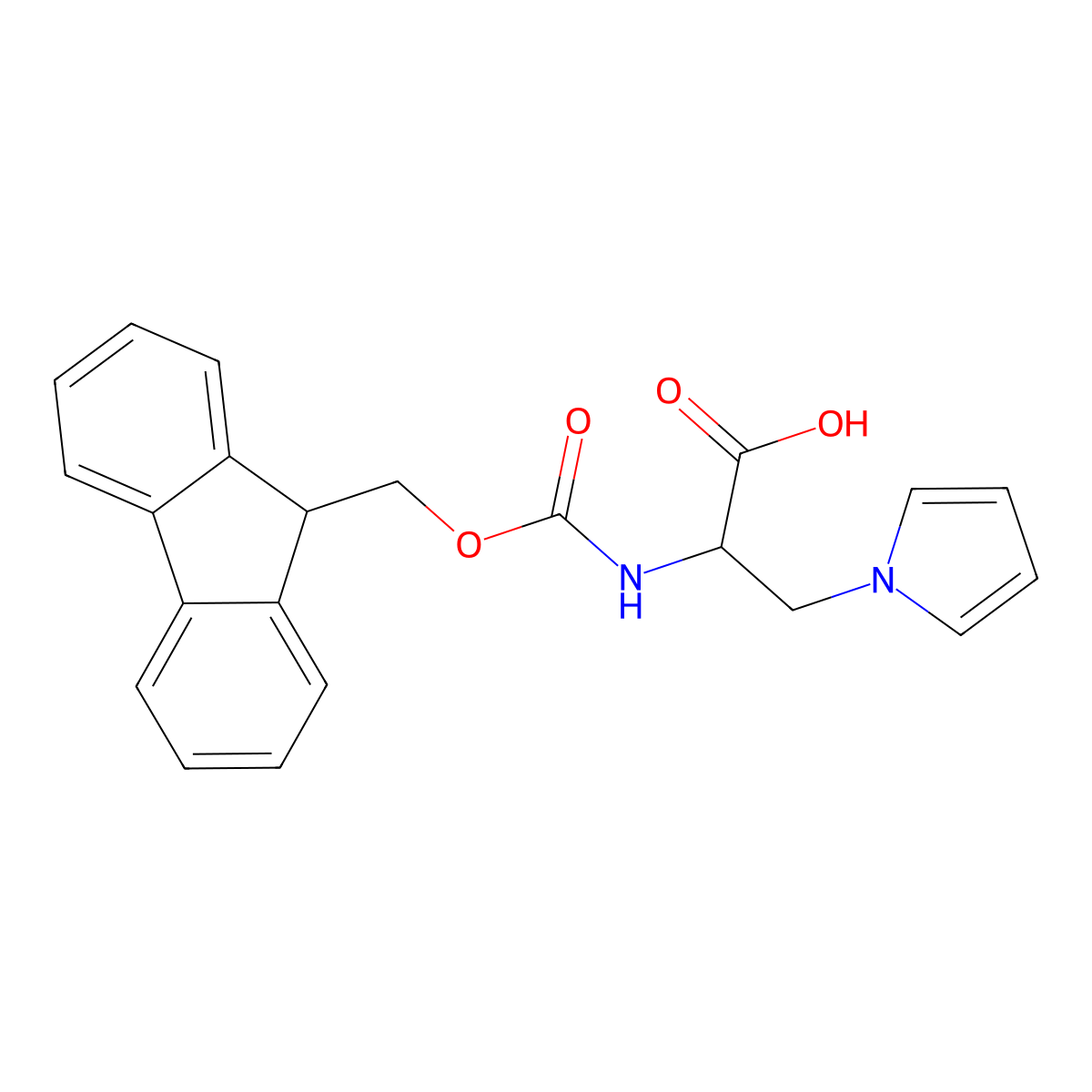 Fmoc-Ala(N-Pyrr) molecular structure, CAS 2247657-44-7