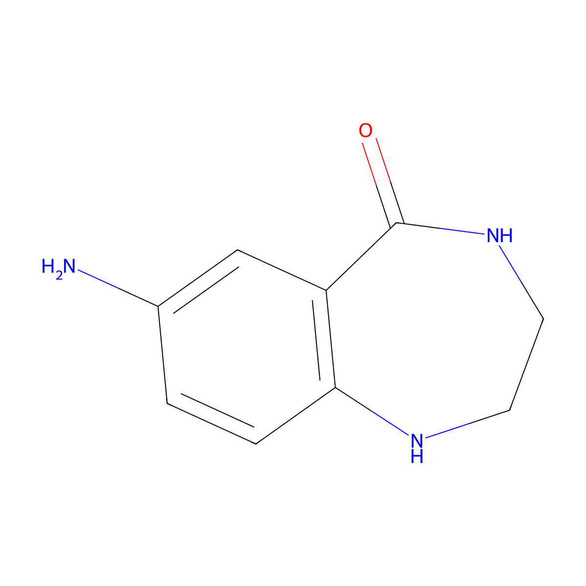 7-Amino-1,2,3,4-tetrahydro-1,4-benzodiazepin-5-one molecular structure, CAS 2247690-40-8