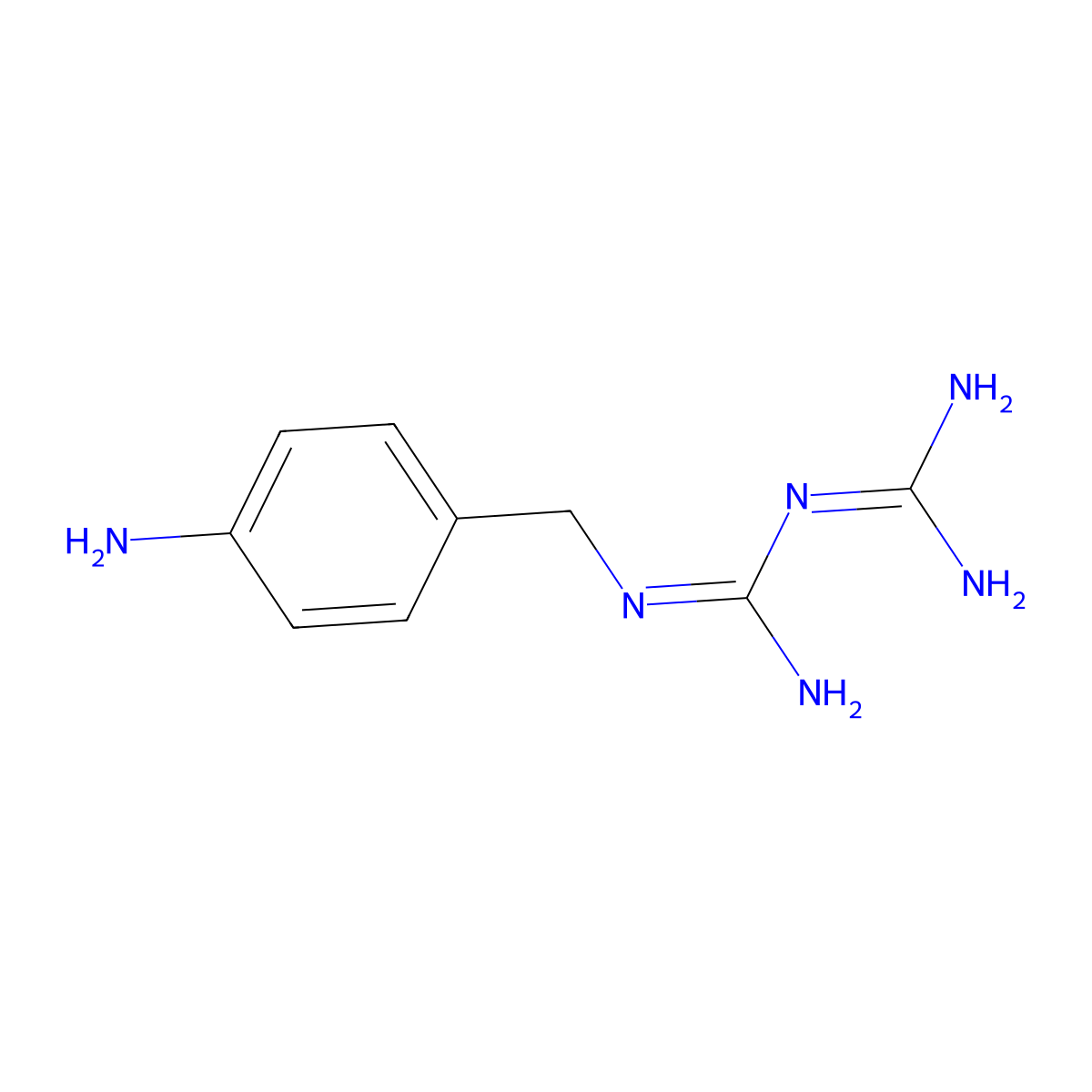 N-(4-Aminobenzyl)biguanide molecular structure, CAS 2247773-24-4