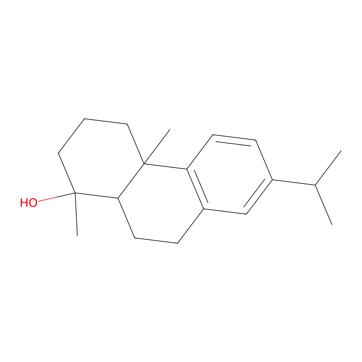 18-Norabieta-8,11,13-trien-4-ol molecular structure, CAS 22478-65-5