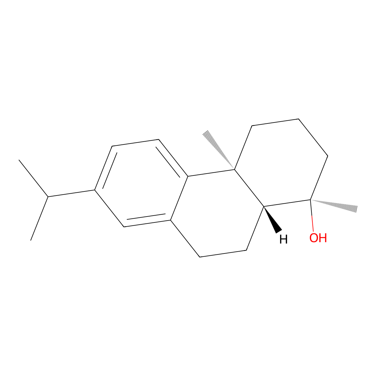 18-Norabieta-8,11,13-trien-4-ol molecular structure, CAS 22478-65-5