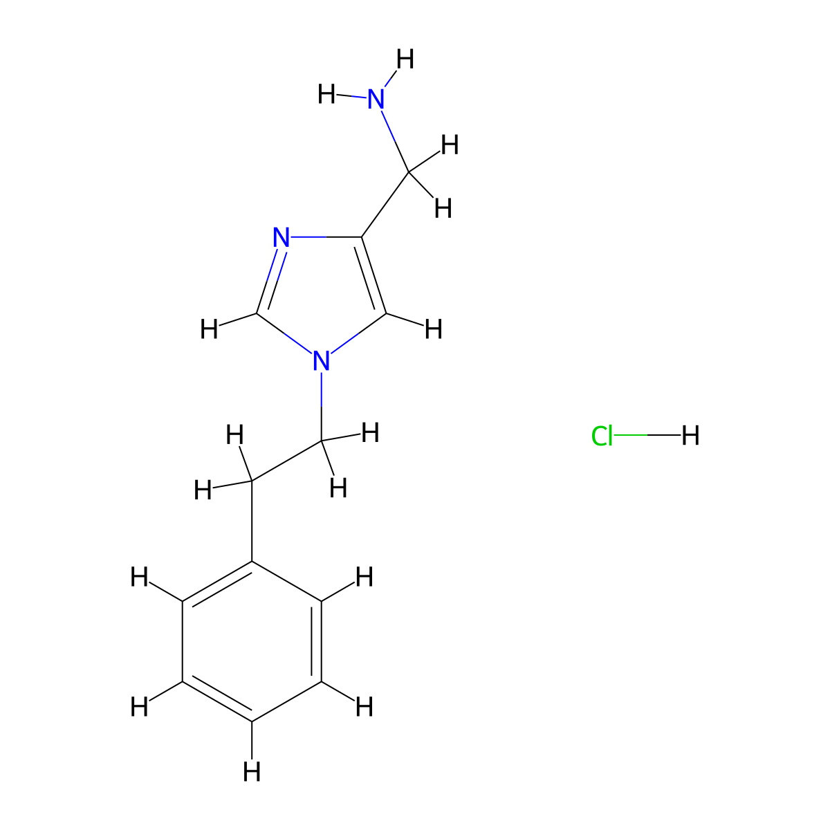 (1-phenethyl-1H-imidazol-4-yl)methanamine hydrochloride molecular structure, CAS 2247849-73-4