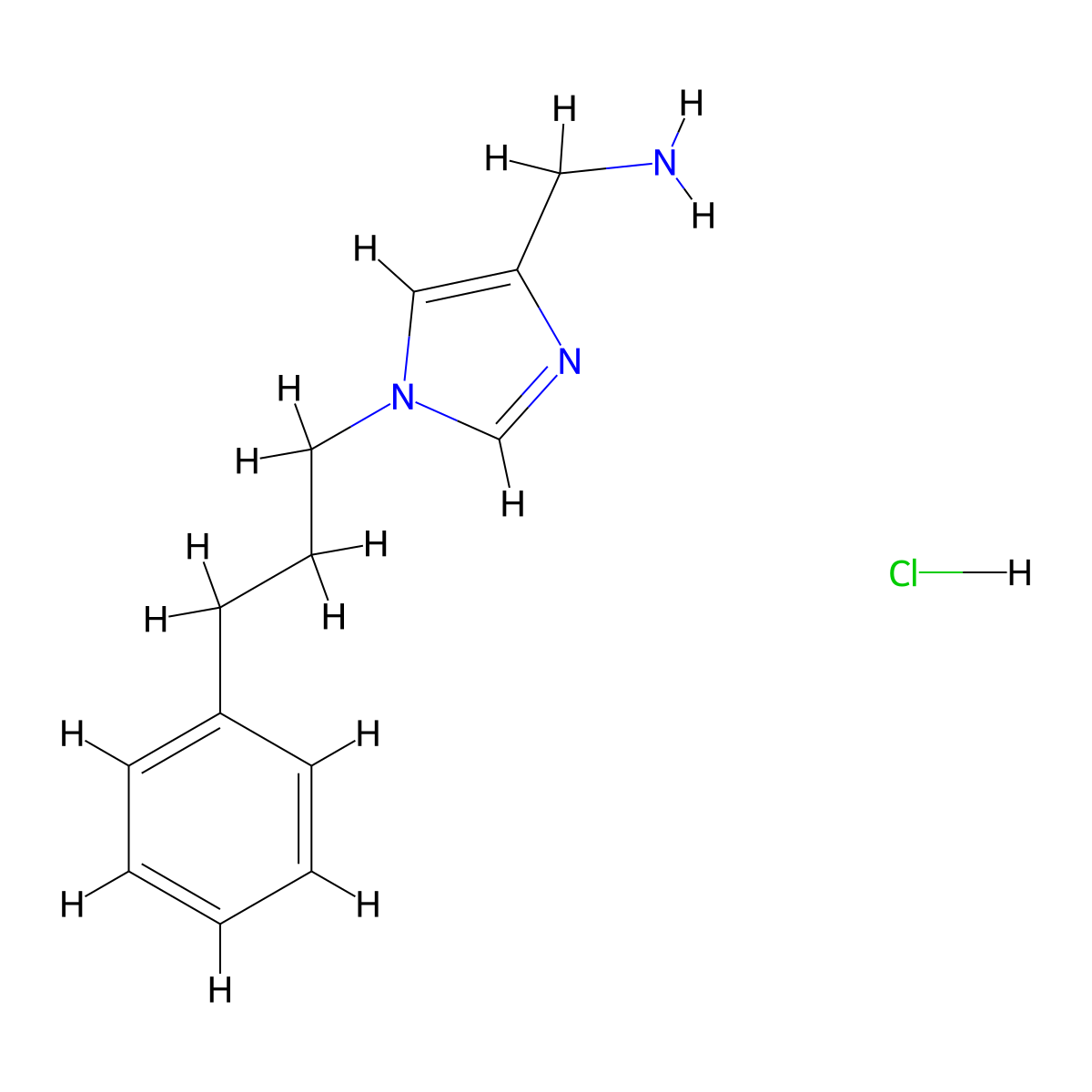 (1-(3-phenylpropyl)-1H-imidazol-4-yl)methanamine hydrochloride molecular structure, CAS 2247849-90-5