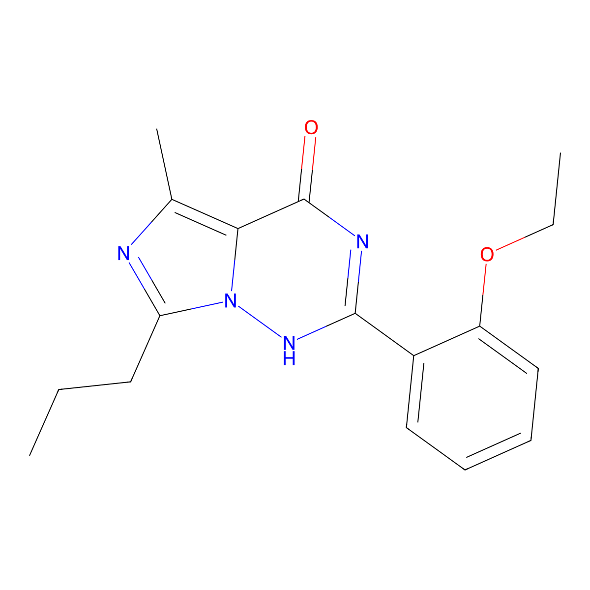 2-(2-ethoxyphenyl)-5-methyl-7-propyl-1H-imidazo[5,1-f][1,2,4]triazin-4-one molecular structure, CAS 224789-21-3