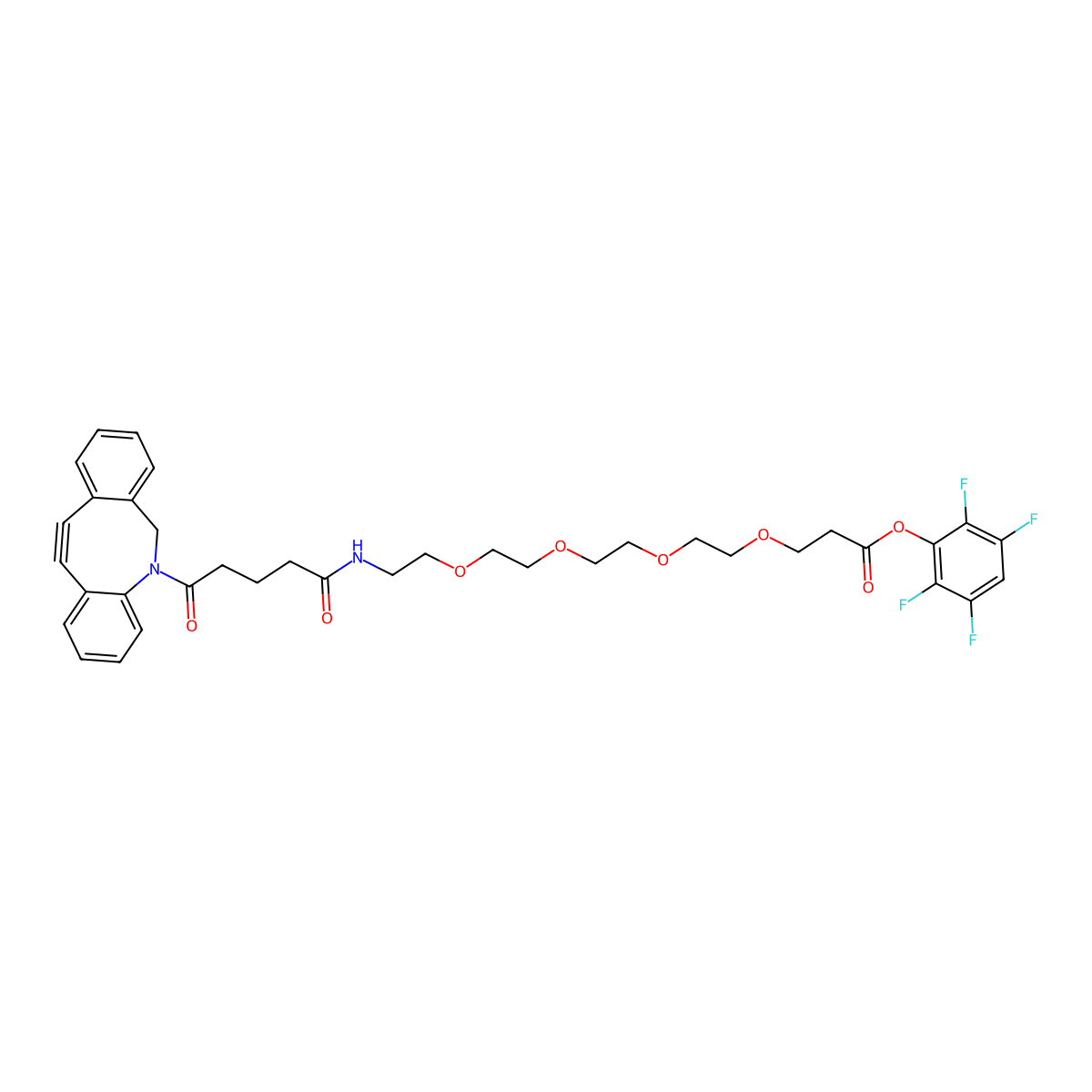 DBCO-PEG4-TFP ester molecular structure, CAS 2247993-79-7