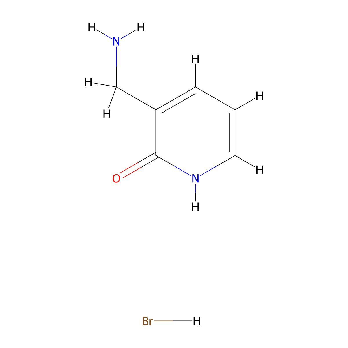 3-(Aminomethyl)pyridin-2-ol hydrobromide molecular structure, CAS 2247996-16-1