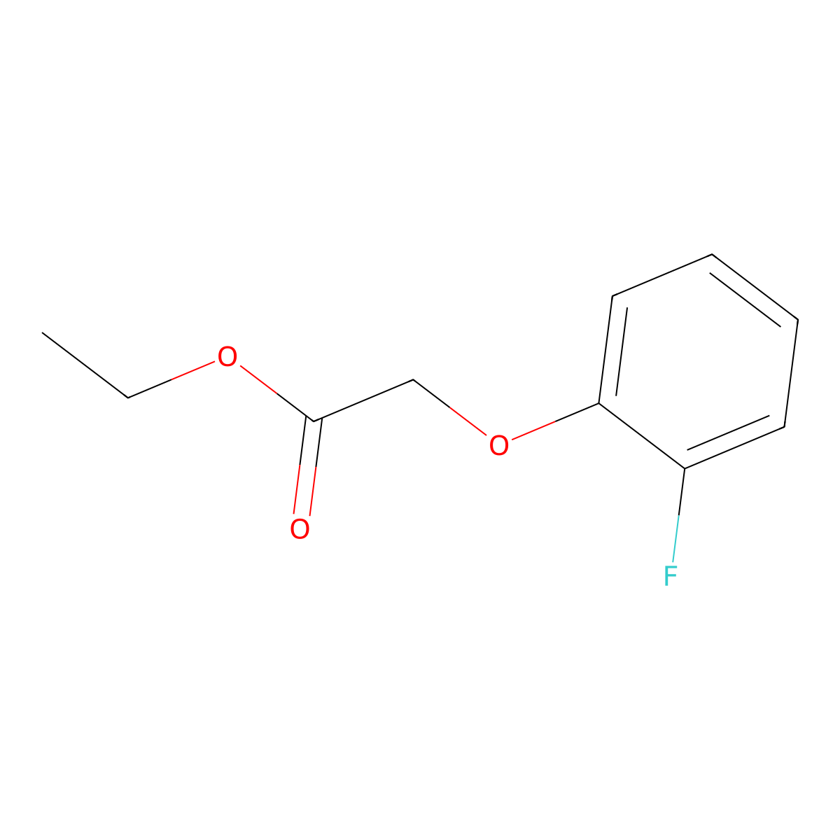 Ethyl 2-(2-fluorophenoxy)acetate molecular structure, CAS 2248-56-8