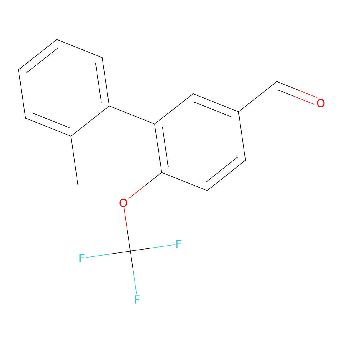 2'-Methyl-6-(trifluoromethoxy)-[1,1'-biphenyl]-3-carbaldehyde molecular structure, CAS 2248089-51-0