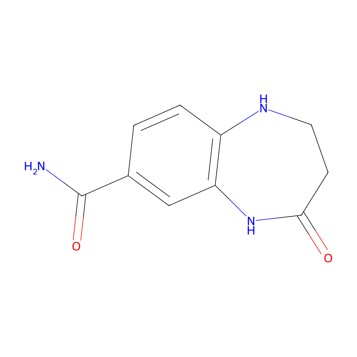 4-oxo-2,3,4,5-tetrahydro-1H-1,5-benzodiazepine-7-carboxamide molecular structure, CAS 224811-67-0