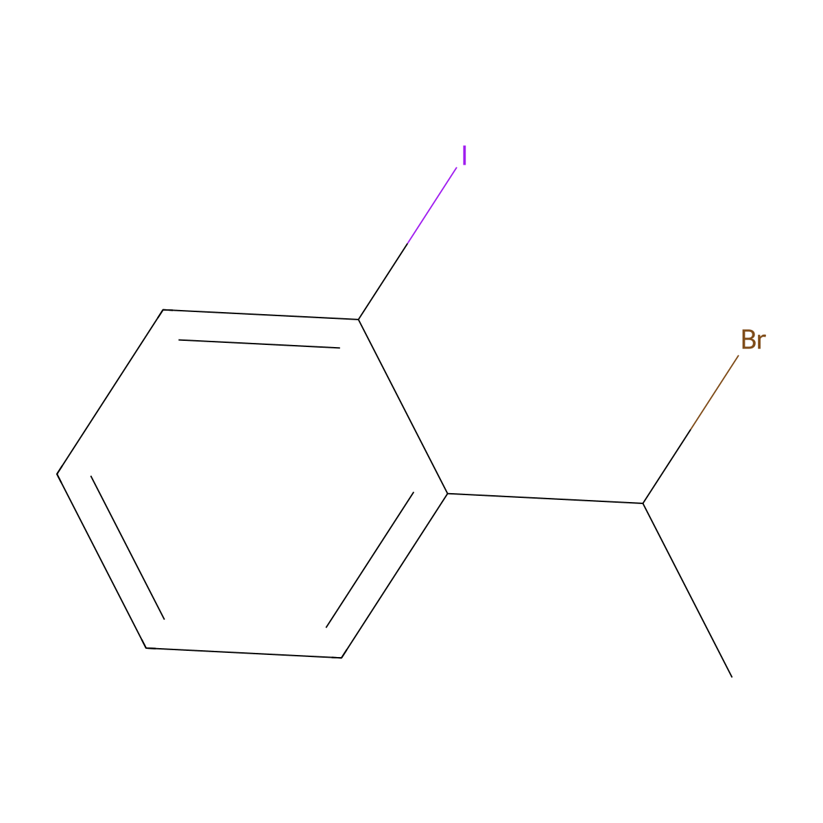 1-(1-Bromoethyl)-2-iodobenzene molecular structure, CAS 2248131-24-8