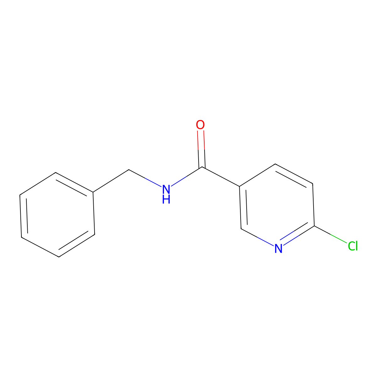 N-Benzyl-6-chloro-nicotinamide molecular structure, CAS 224817-12-3