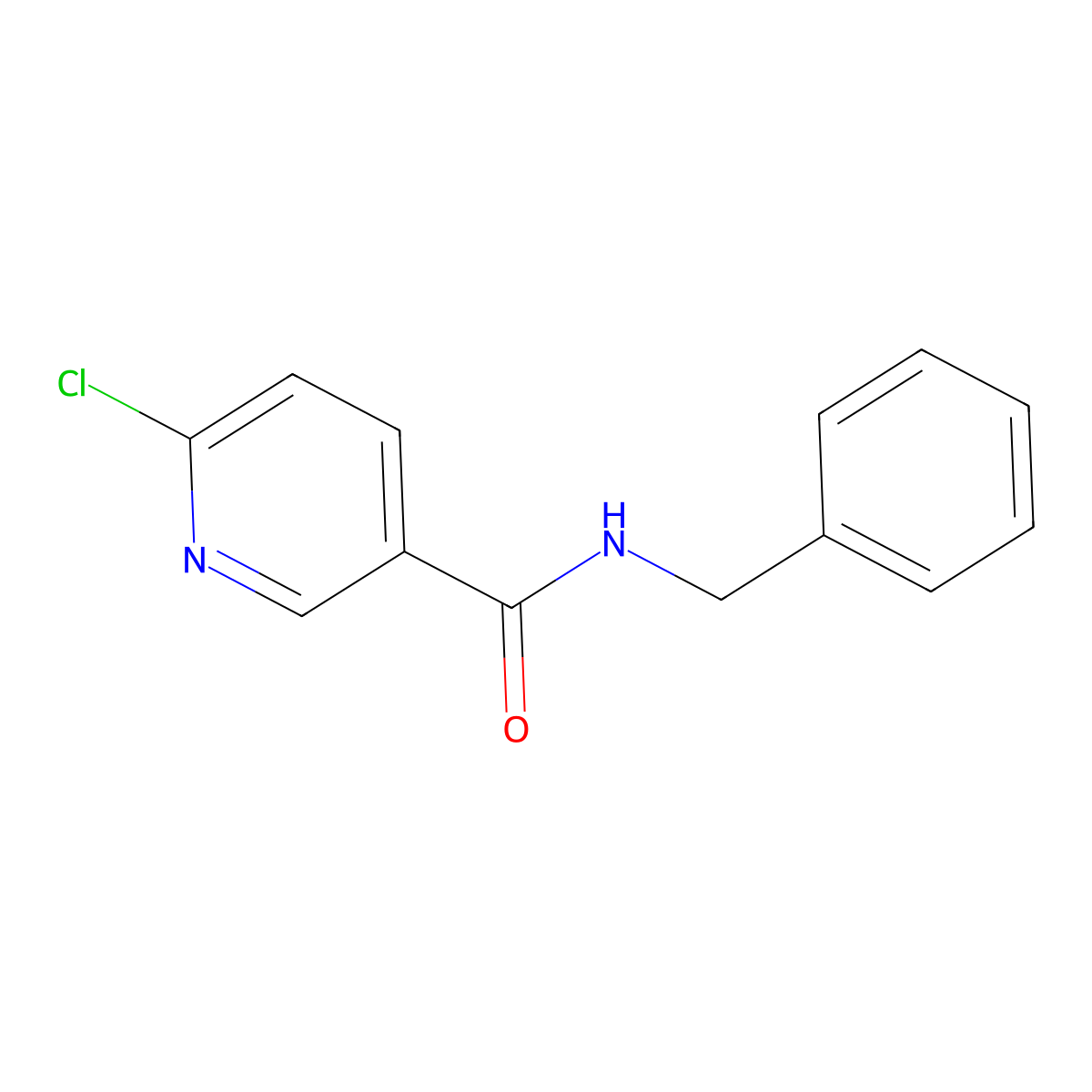 N-Benzyl-6-chloro-nicotinamide molecular structure, CAS 224817-12-3