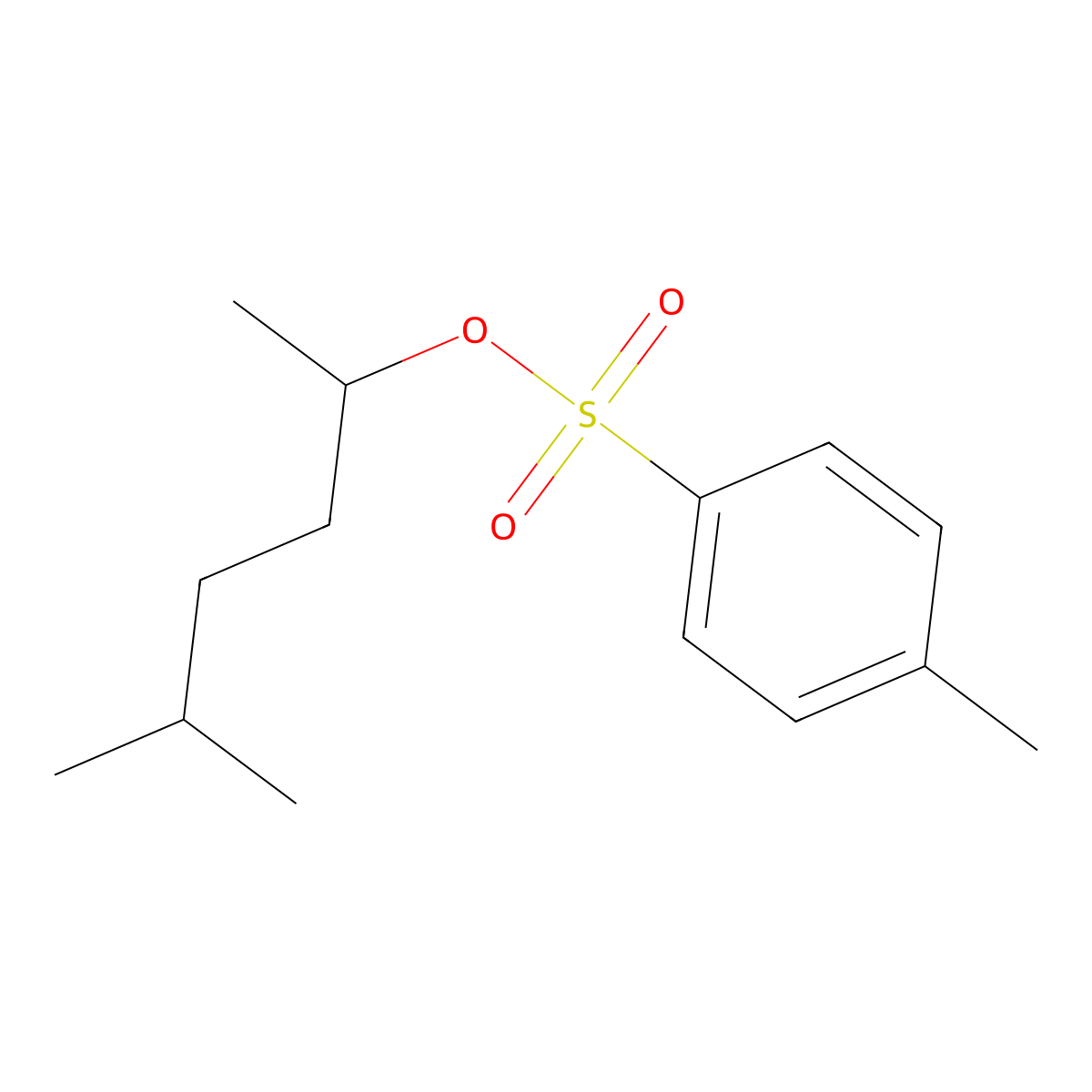 5-Methylhexan-2-yl 4-methylbenzene-1-sulfonate molecular structure, CAS 2248170-84-3