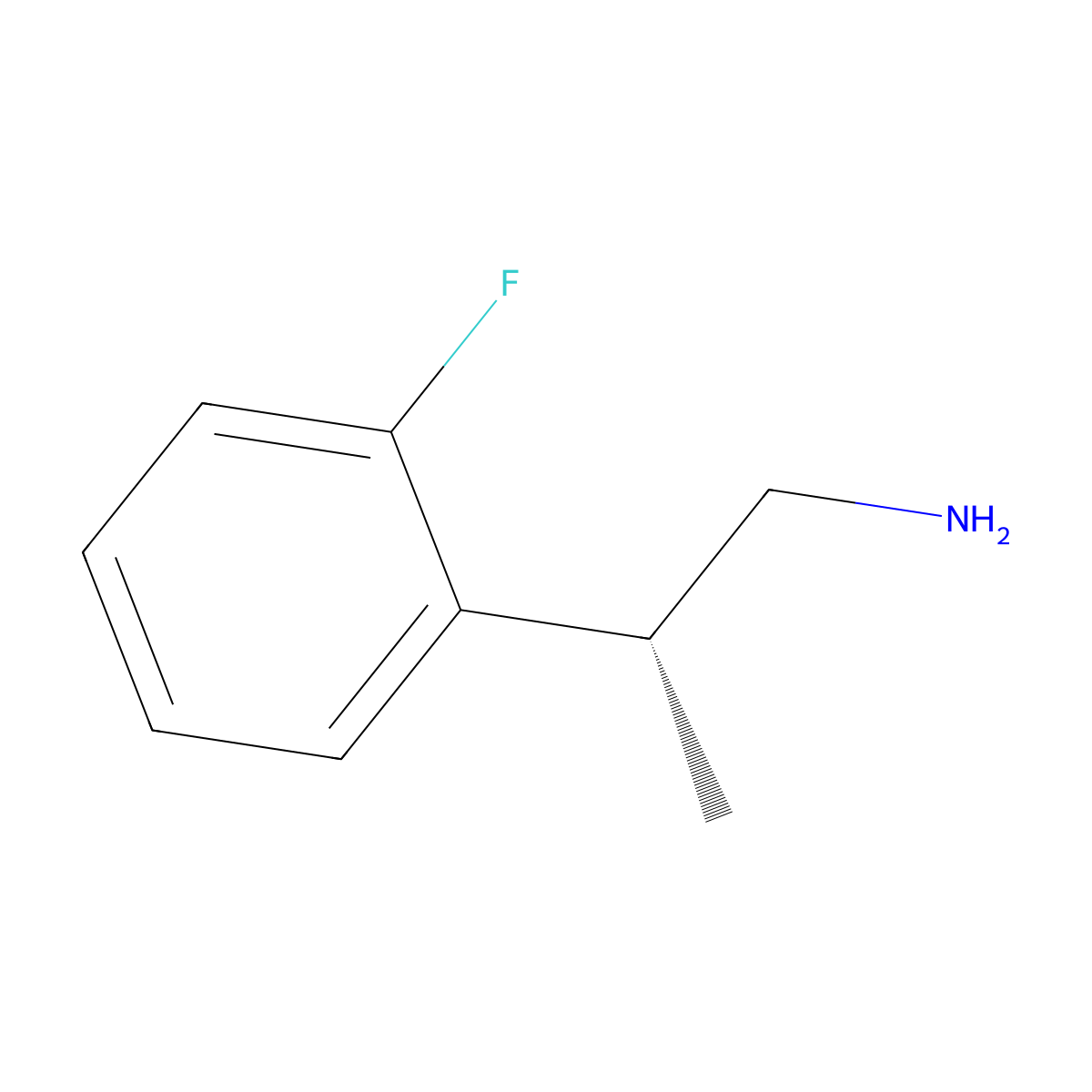(2R)-2-(2-fluorophenyl)propan-1-amine molecular structure, CAS 2248172-96-3