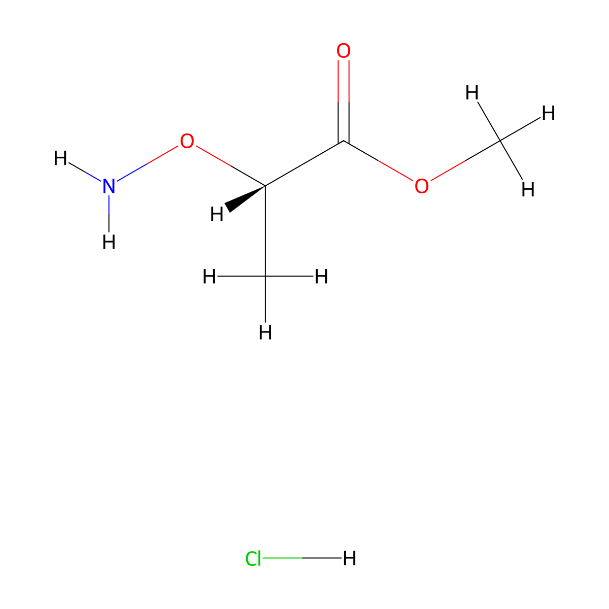 methyl(2S)-2-(aminooxy)propanoatehydrochloride molecular structure, CAS 2248175-48-4