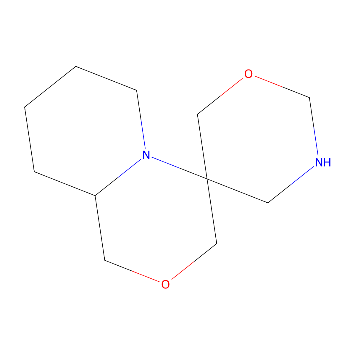 (3R,9'aR)-hexahydro-1'H-spiro[1,5-oxazinane-3,4'-pyrido[2,1-c]morpholine] molecular structure, CAS 2248184-45-2