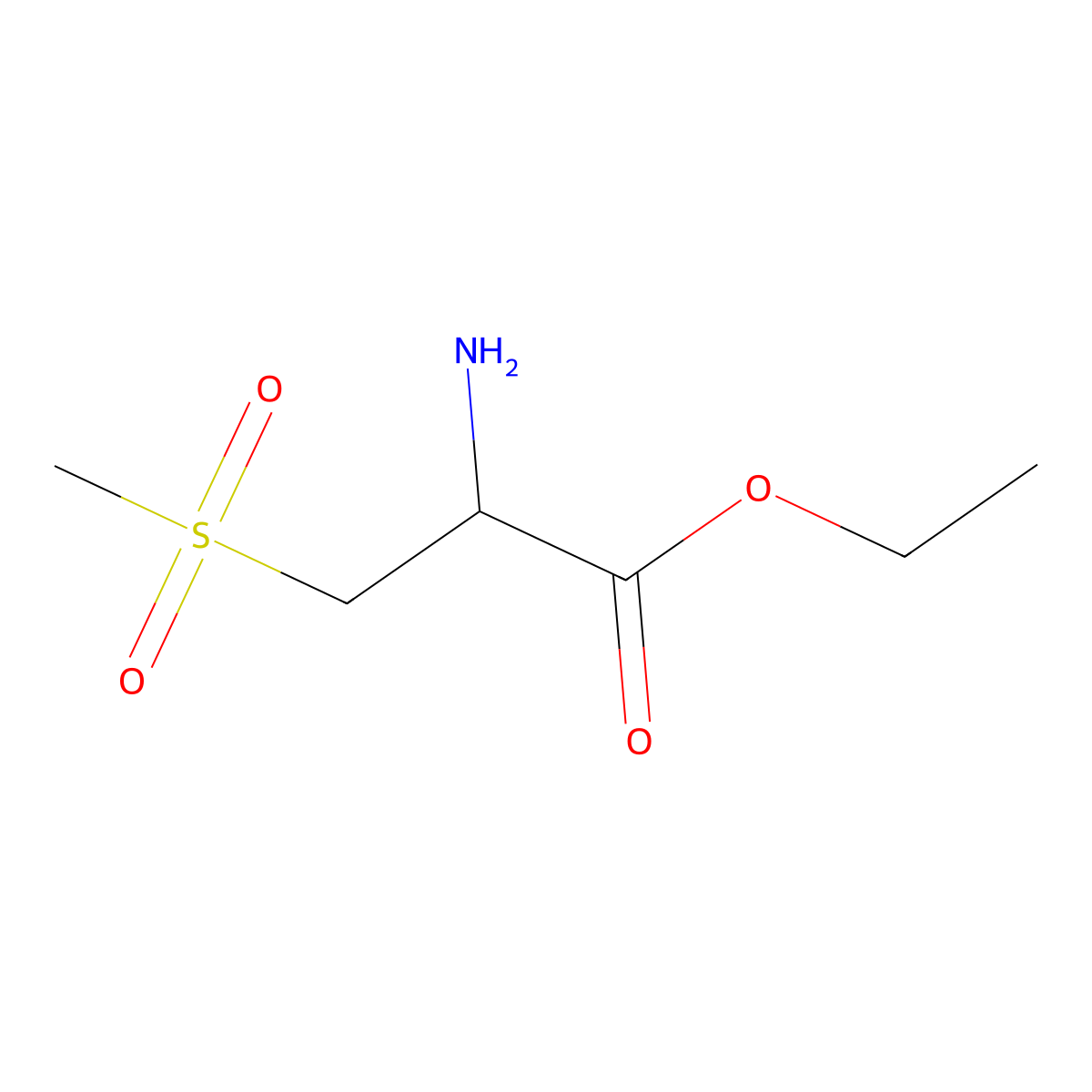 ethyl (2R)-2-amino-3-methanesulfonylpropanoate molecular structure, CAS 2248185-39-7