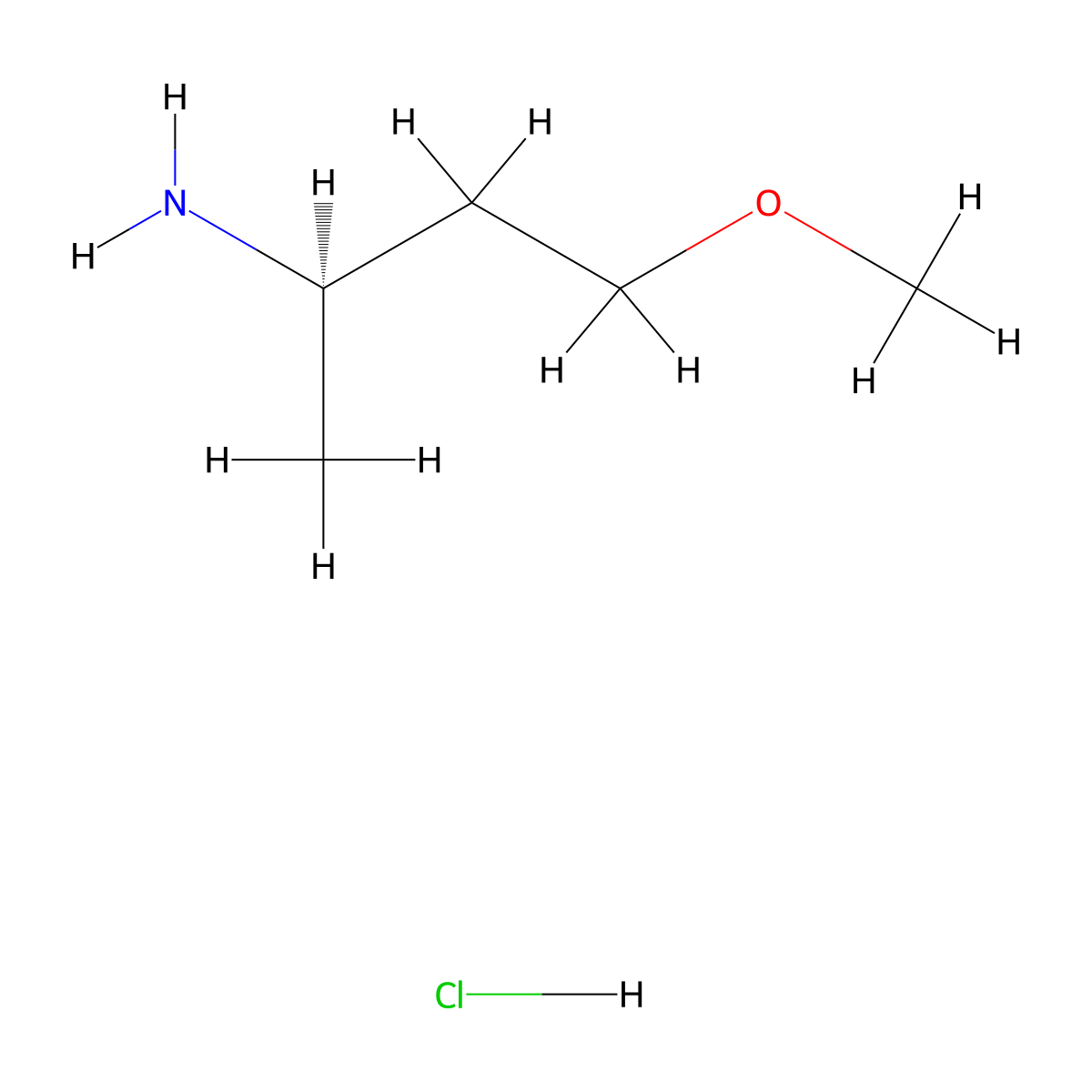 (2R)-4-methoxybutan-2-amine hydrochloride molecular structure, CAS 2248186-71-0