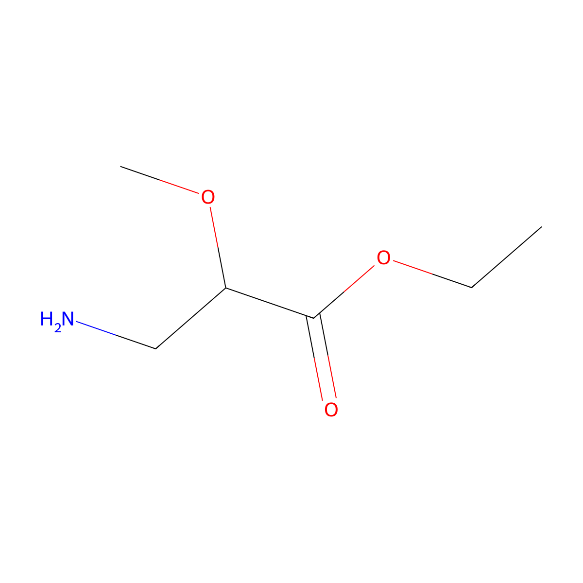 Ethyl (2S)-3-amino-2-methoxypropanoate molecular structure, CAS 2248199-38-2