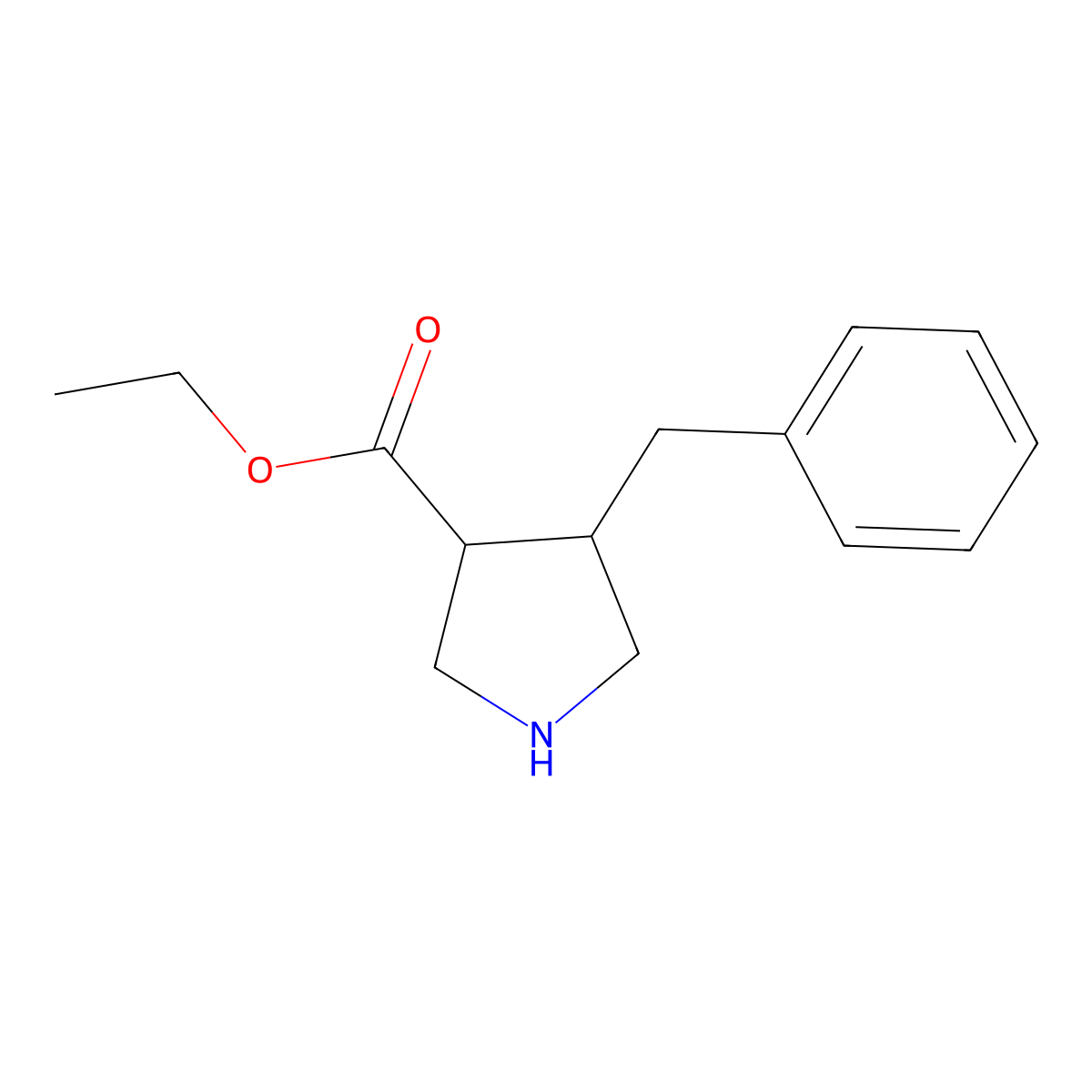 Ethyl (3S,4S)-4-benzylpyrrolidine-3-carboxylate molecular structure, CAS 2248199-39-3