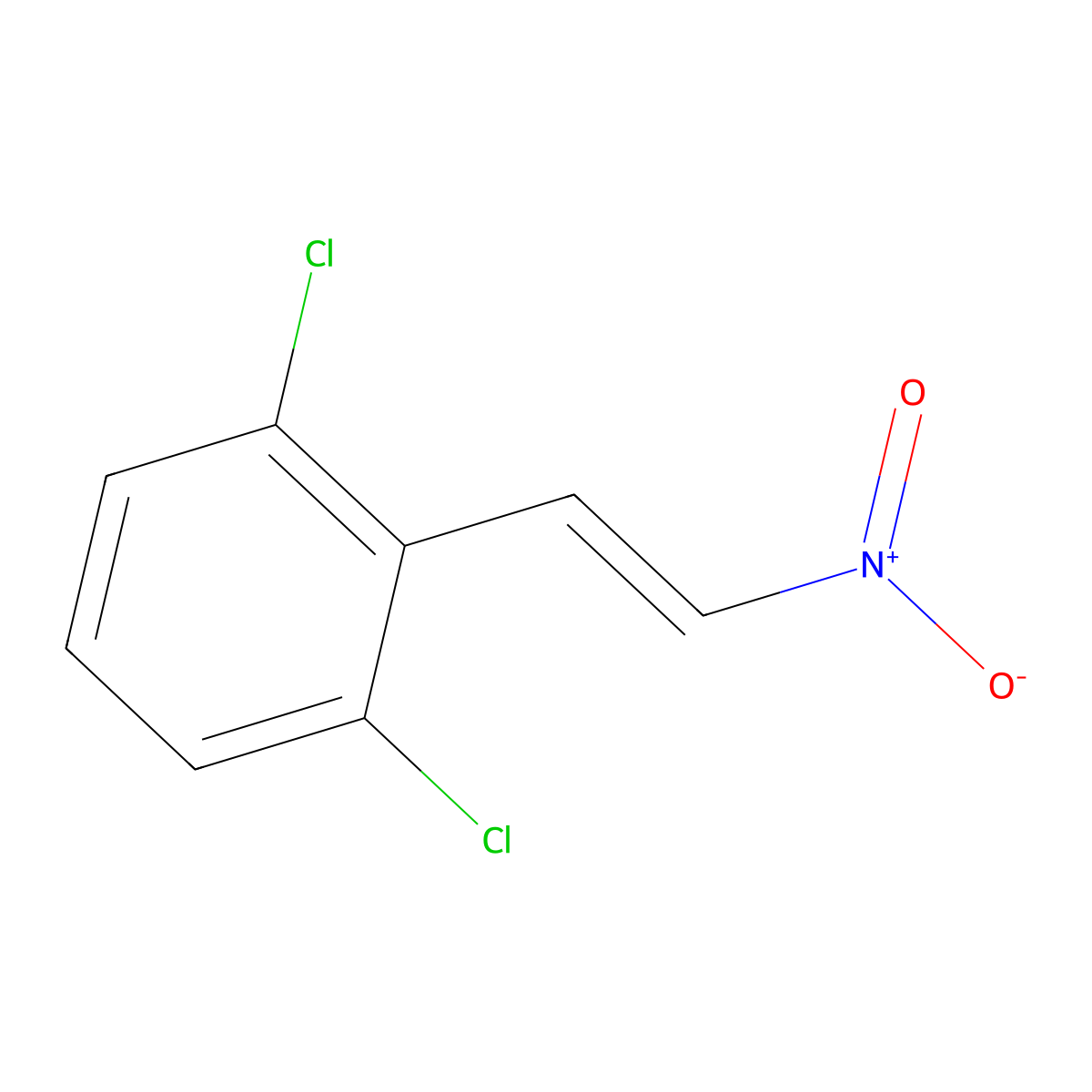 1,3-Dichloro-2-[(1E)-2-nitroethenyl]benzene molecular structure, CAS 22482-43-5