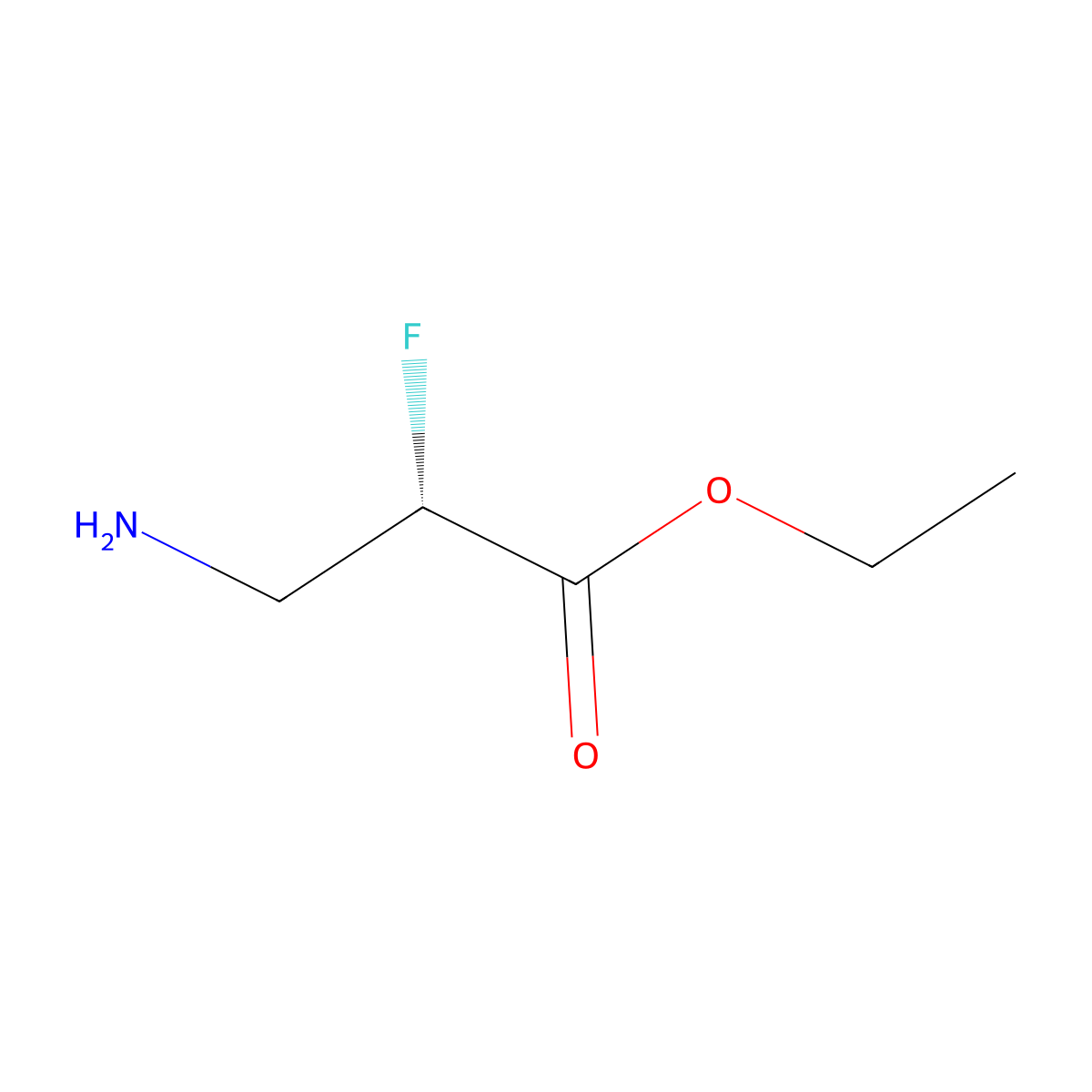 ethyl (2S)-3-amino-2-fluoropropanoate molecular structure, CAS 2248209-68-7