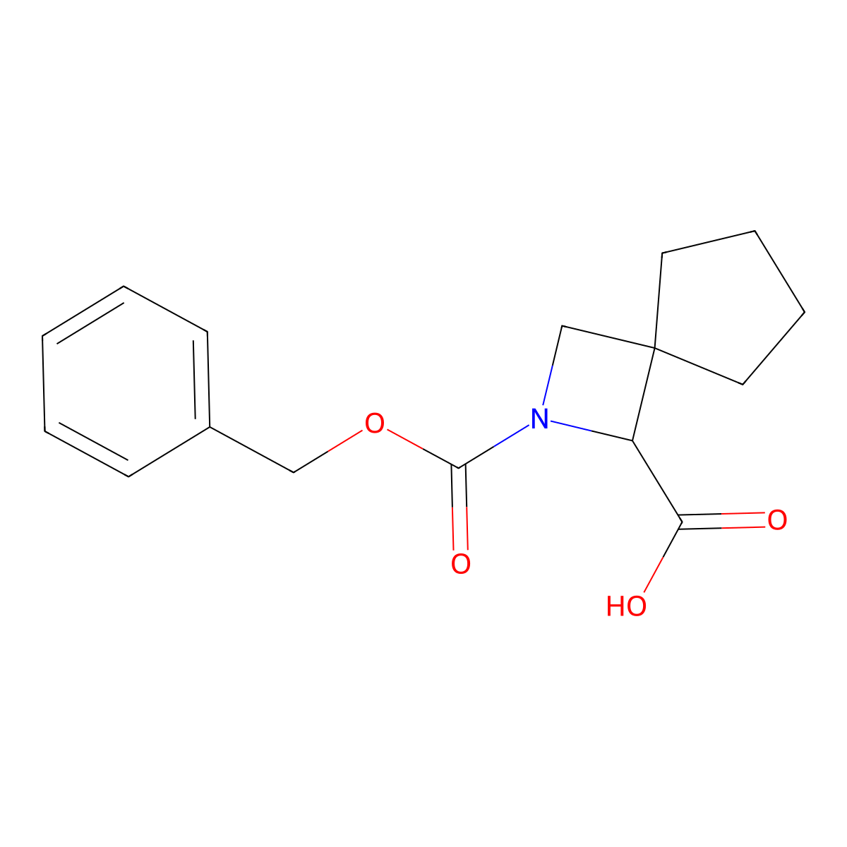2-[(Benzyloxy)carbonyl]-2-azaspiro[3.4]octane-1-carboxylic acid molecular structure, CAS 2248256-70-2