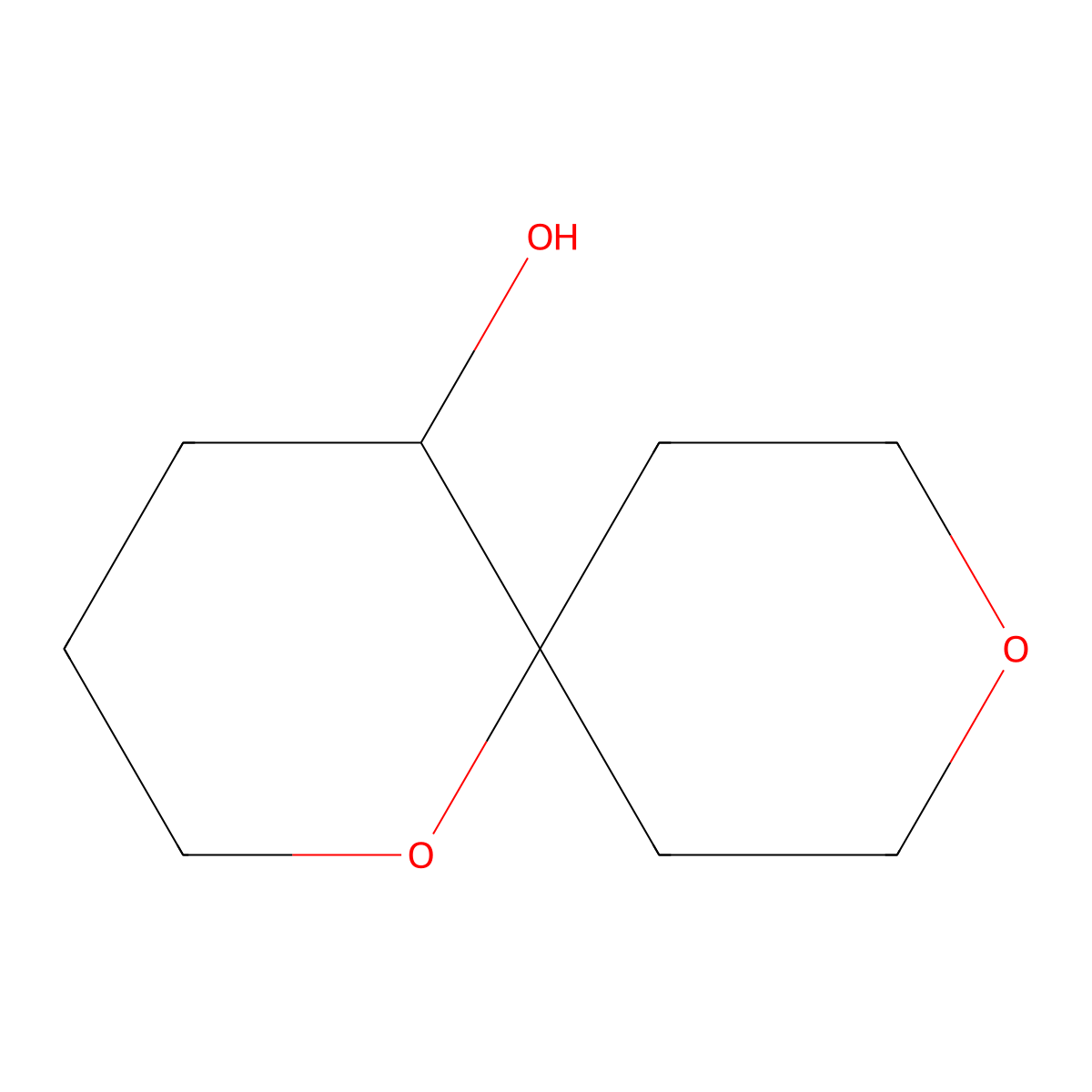 1,9-Dioxaspiro(5.5)undecan-5-ol molecular structure, CAS 2248256-79-1