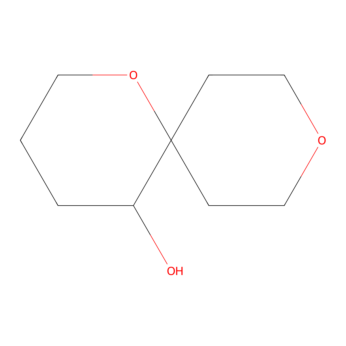 1,9-Dioxaspiro(5.5)undecan-5-ol molecular structure, CAS 2248256-79-1