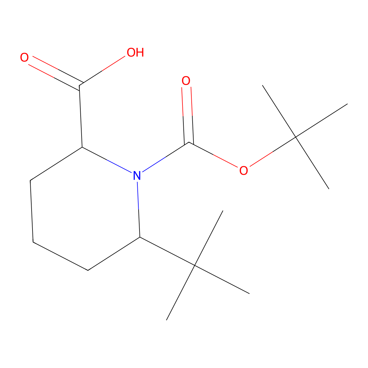 1-[(Tert-butoxy)carbonyl]-6-tert-butylpiperidine-2-carboxylic acid molecular structure, CAS 2248258-65-1