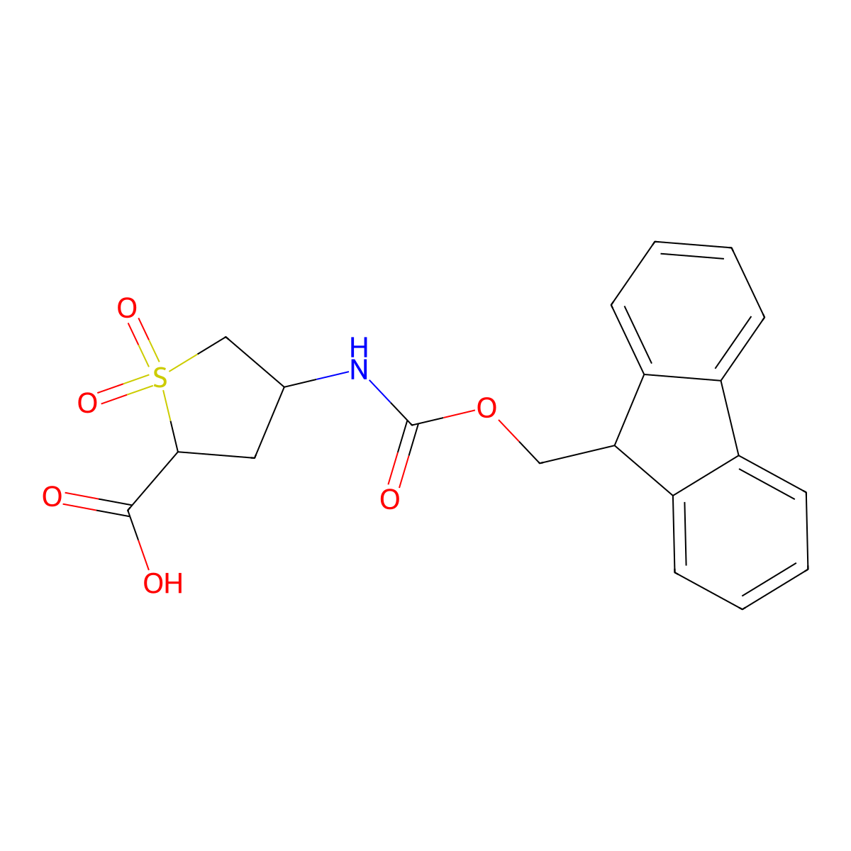 4-({[(9H-fluoren-9-yl)methoxy]carbonyl}amino)-1,1-dioxo-1lambda6-thiolane-2-carboxylicacid molecular structure, CAS 2248261-08-5
