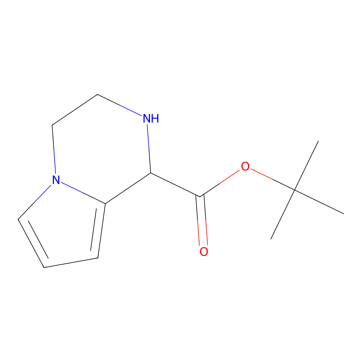 tert-butyl 1H,2H,3H,4H-pyrrolo[1,2-a]pyrazine-1-carboxylate molecular structure, CAS 2248261-44-9