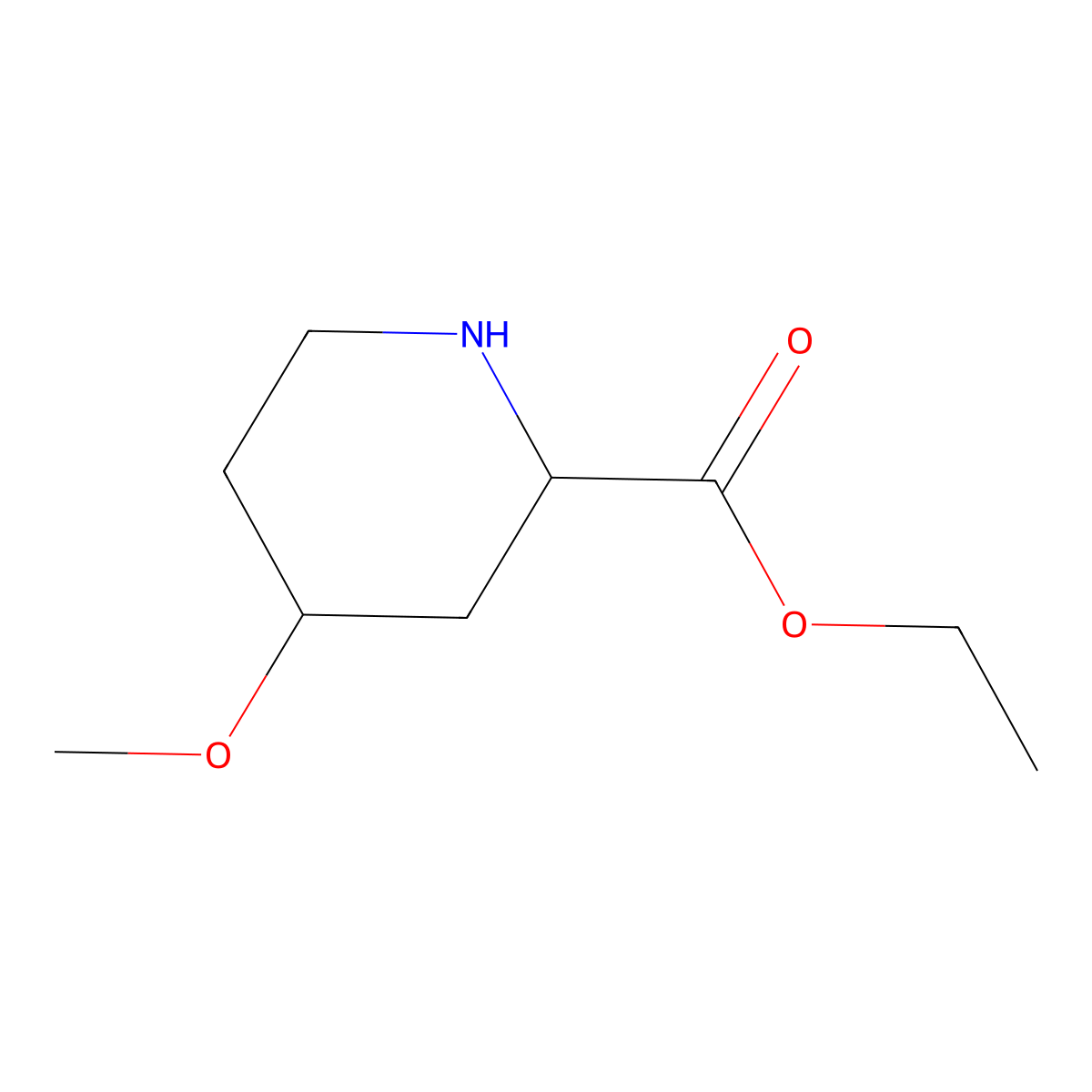 Ethyl 4-methoxypiperidine-2-carboxylate molecular structure, CAS 2248261-66-5