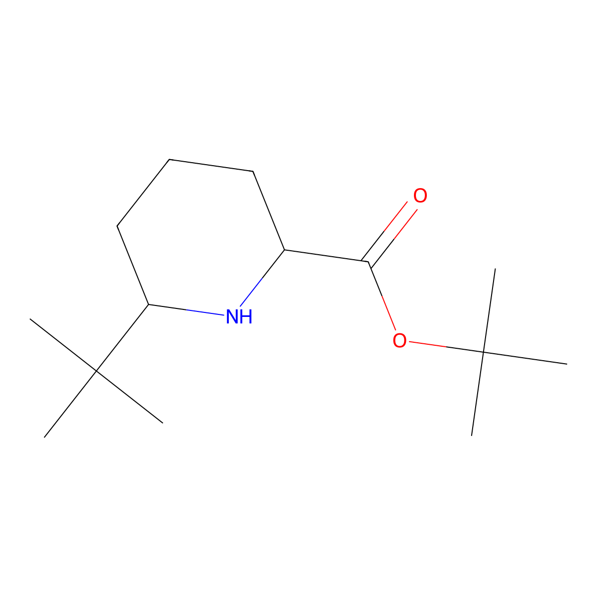 Tert-butyl 6-tert-butylpiperidine-2-carboxylate molecular structure, CAS 2248261-75-6
