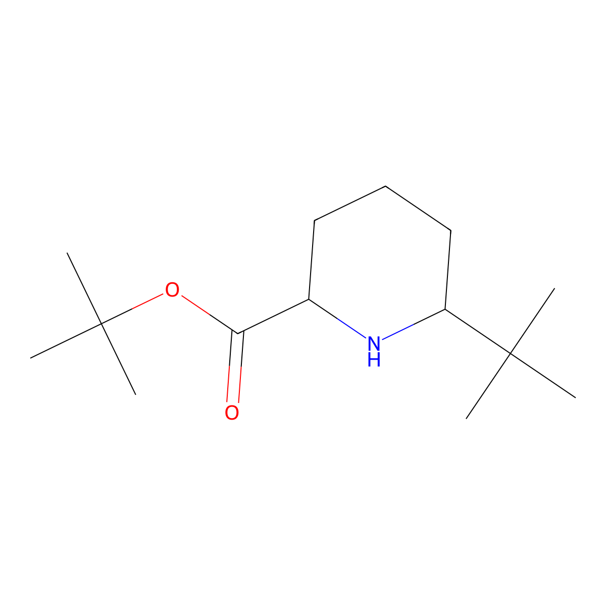 Tert-butyl 6-tert-butylpiperidine-2-carboxylate molecular structure, CAS 2248261-75-6