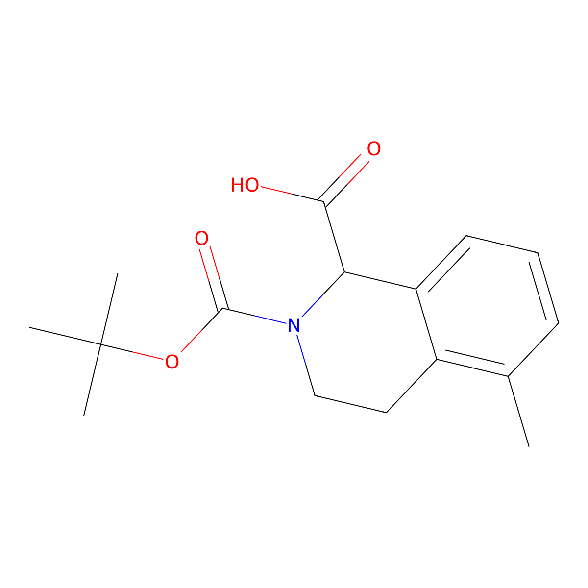 2-[(Tert-butoxy)carbonyl]-5-methyl-1,2,3,4-tetrahydroisoquinoline-1-carboxylicacid molecular structure, CAS 2248267-19-6