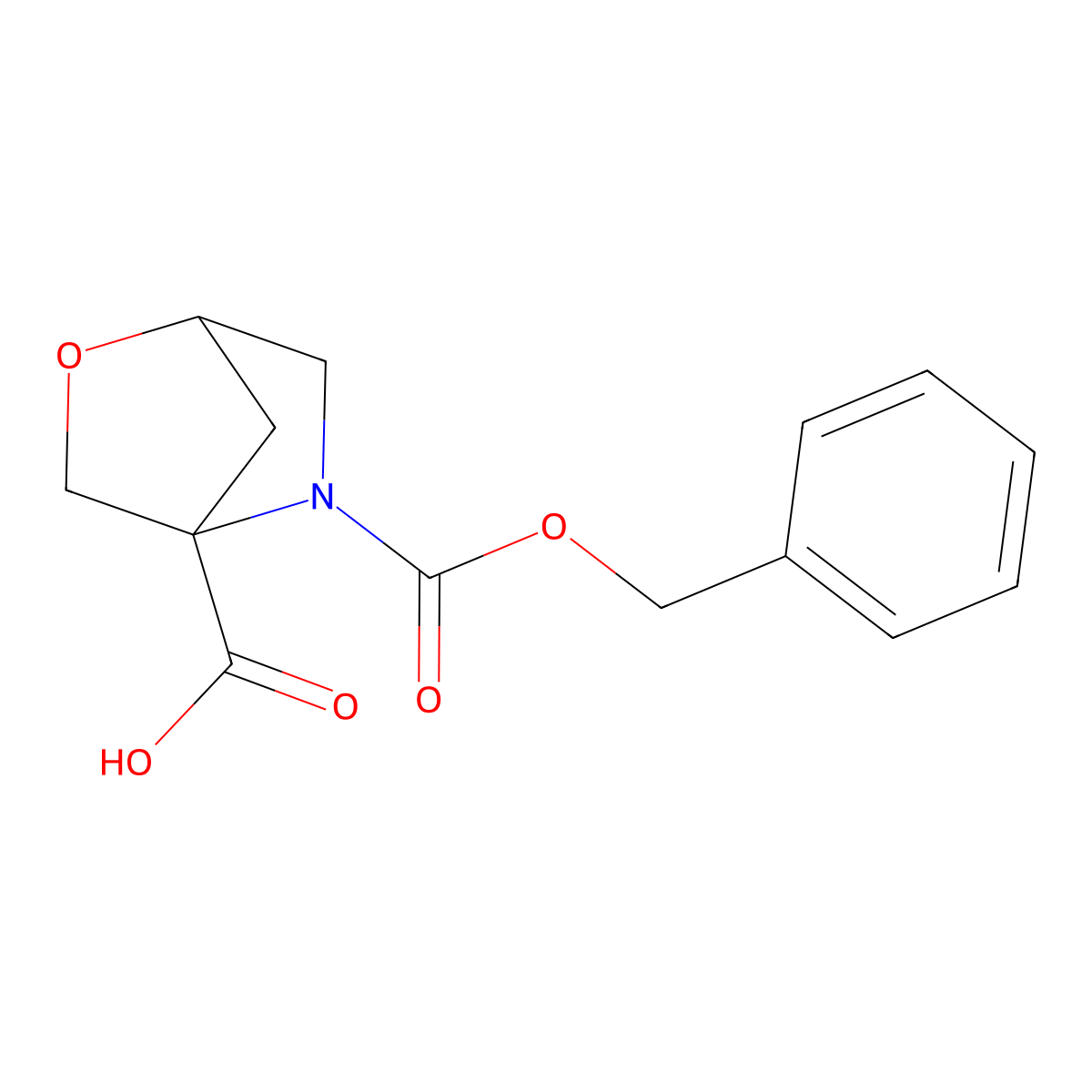 5-[(Benzyloxy)carbonyl]-2-oxa-5-azabicyclo[2.2.1]heptane-4-carboxylic acid molecular structure, CAS 2248267-77-6
