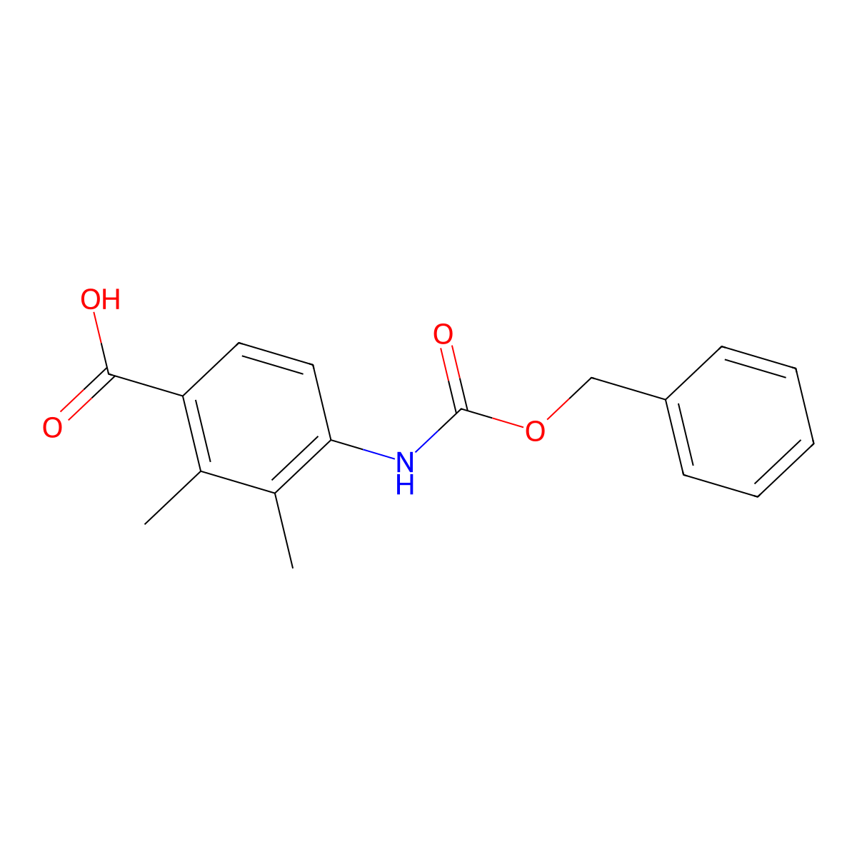 4-{[(Benzyloxy)carbonyl]amino}-2,3-dimethylbenzoic acid molecular structure, CAS 2248268-74-6