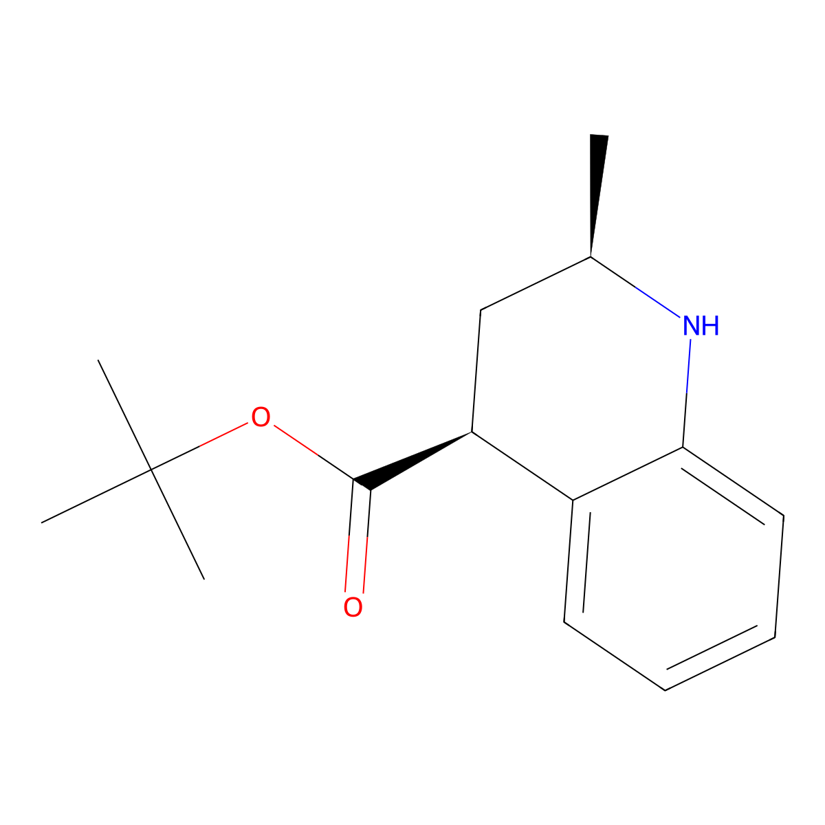 rac-tert-butyl (2R,4S)-2-methyl-1,2,3,4-tetrahydroquinoline-4-carboxylate molecular structure, CAS 2248271-37-4