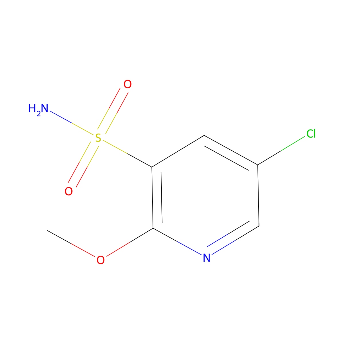 5-Chloro-2-methoxypyridine-3-sulfonamide molecular structure, CAS 2248271-70-5