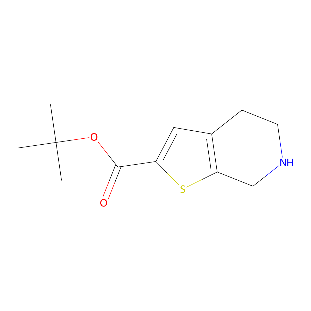 tert-butyl 4H,5H,6H,7H-thieno[2,3-c]pyridine-2-carboxylate molecular structure, CAS 2248272-07-1