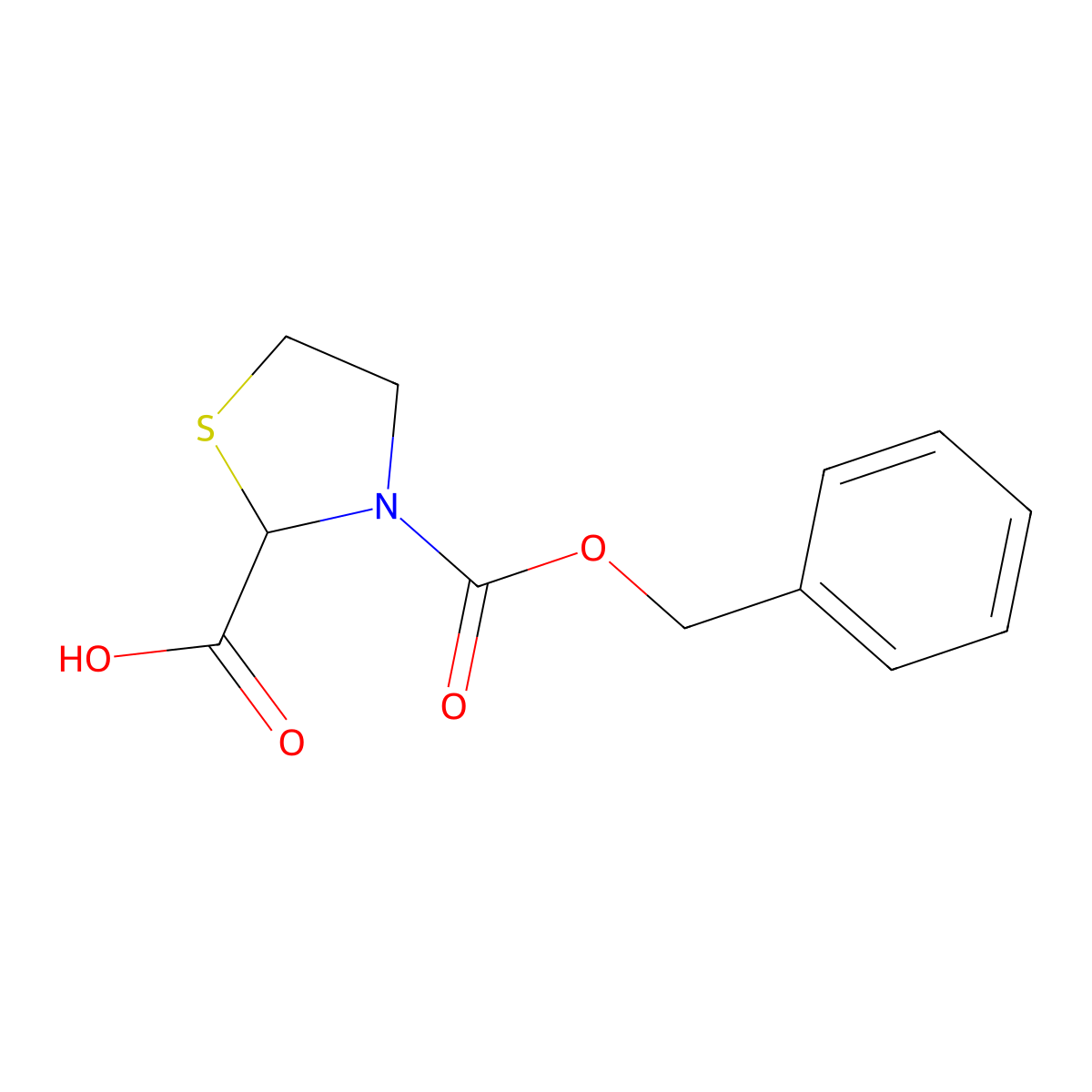 3-[(Benzyloxy)carbonyl]-1,3-thiazolidine-2-carboxylic acid molecular structure, CAS 2248274-30-6